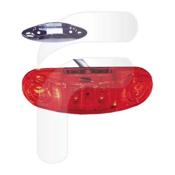 SIGNAL POSITION LAMPS POSITION LAMPS 12V RED OVAL 
